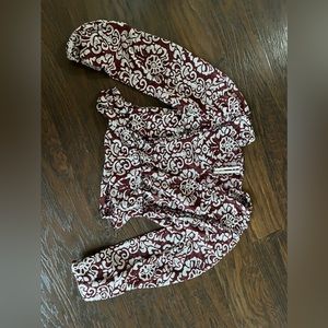 Free people cropped long sleeve blouse